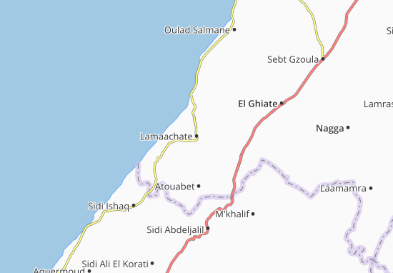 Karte Stadtplan Lamaachate