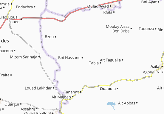 Mapa Bni Hassane