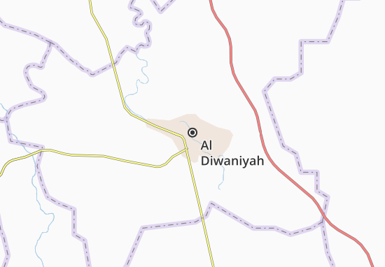 Kaart Plattegrond Al Diwaniyah