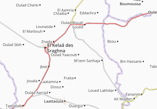 Mapa Oulad Yaacoub