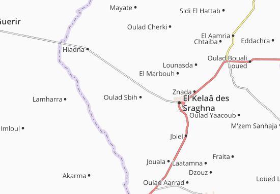 Mapa Oulad Sbih