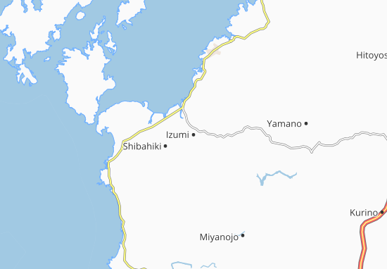 Mapa Izumi