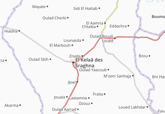 Karte Stadtplan Znada