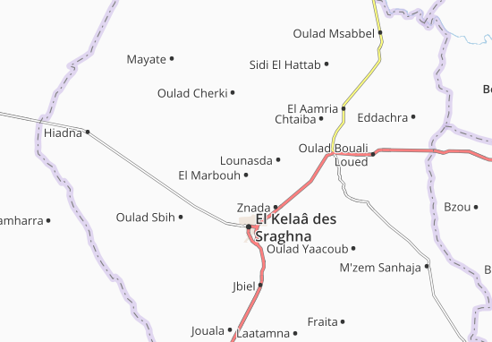 Kaart Plattegrond El Marbouh