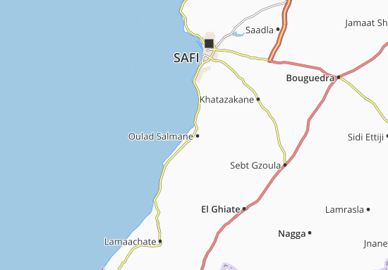 Mapa Oulad Salmane