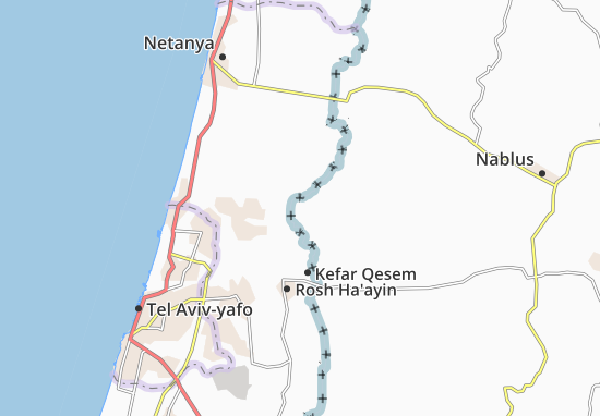 Qalqilyah Map