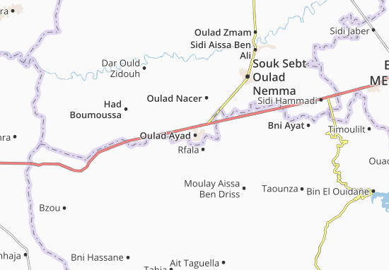 Oulad Ayad Map