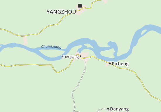 Karte Stadtplan Zhenjiang
