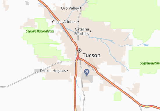 South Tucson Map