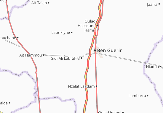 Kaart Plattegrond Sidi Ali Labrahla
