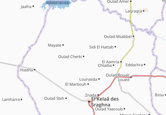 Mapa Oulad Cherki