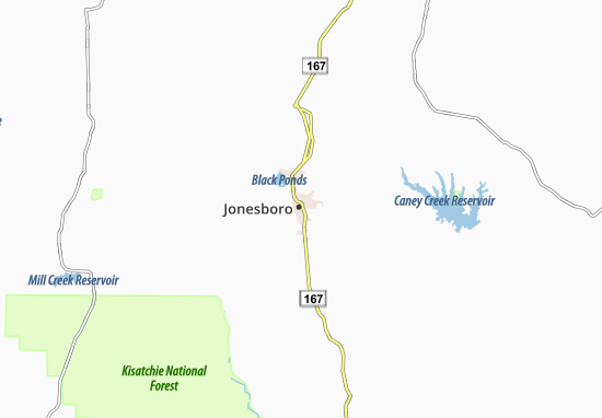 Karte Stadtplan Jonesboro