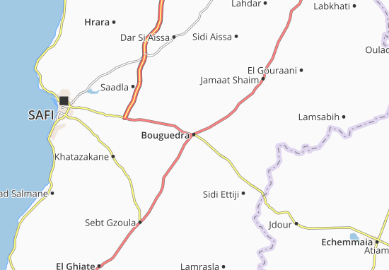 Karte Stadtplan Bouguedra