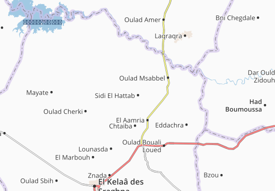 Kaart Plattegrond Sidi El Hattab