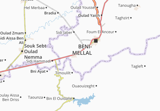 Karte Stadtplan Foum Oudi
