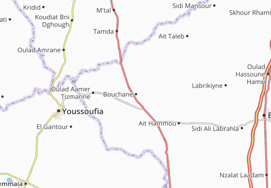 Mapa Bouchane