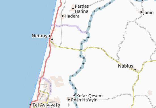 Karte Stadtplan Sha’Ar Efrayim