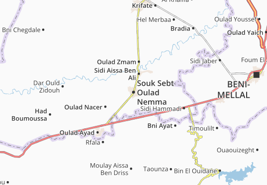 Karte Stadtplan Souk Sebt Oulad Nemma
