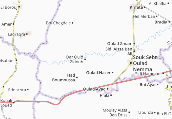 Kaart Plattegrond Dar Ould Zidouh