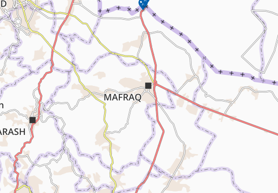 Kaart Plattegrond Mafraq Qasabah