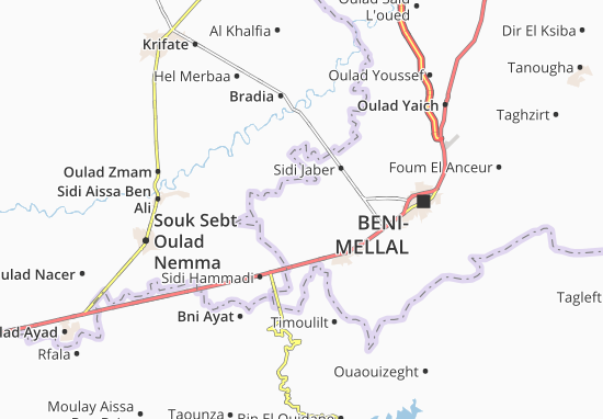 Karte Stadtplan Oulad Gnaou