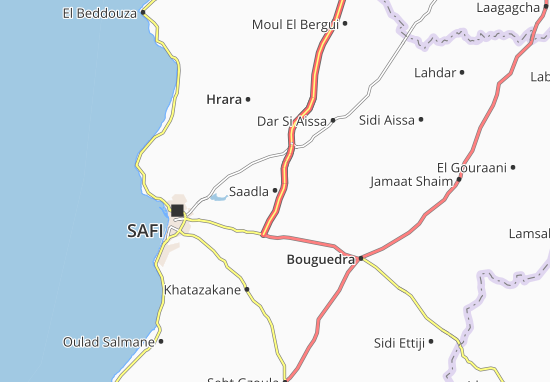 Mapa Saadla
