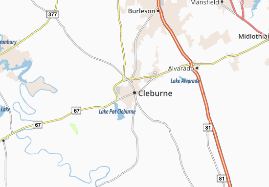 Carte-Plan Cleburne