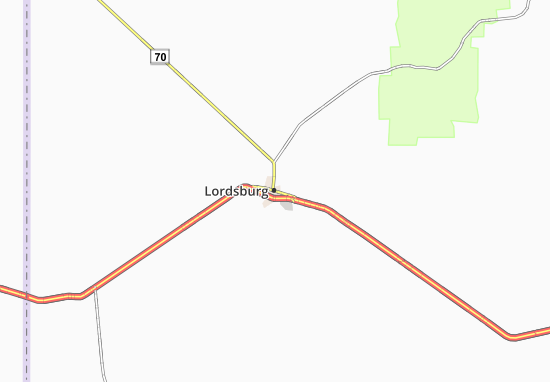 Kaart Plattegrond Lordsburg