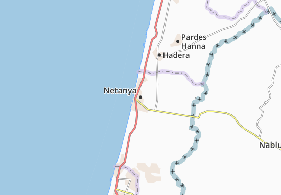 Carte-Plan Netanya