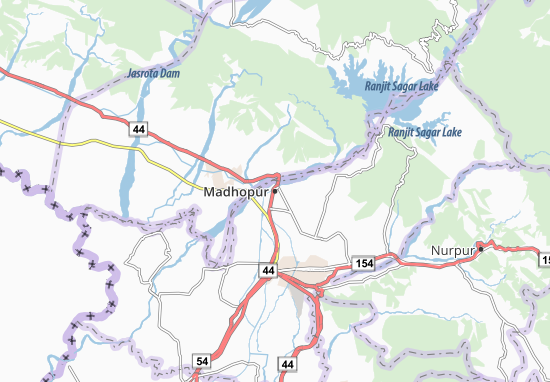 Karte Stadtplan Madhopur
