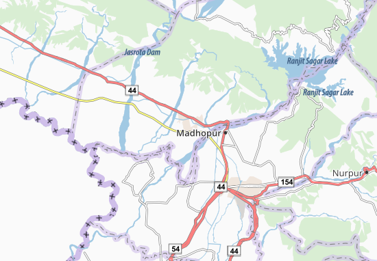 Karte Stadtplan Kathua