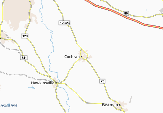 Karte Stadtplan Cochran