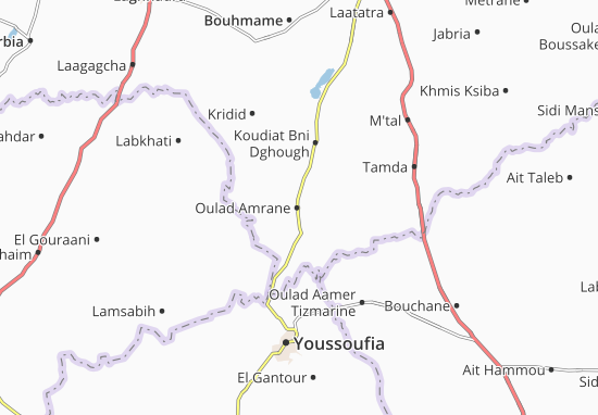 Mapa Oulad Amrane
