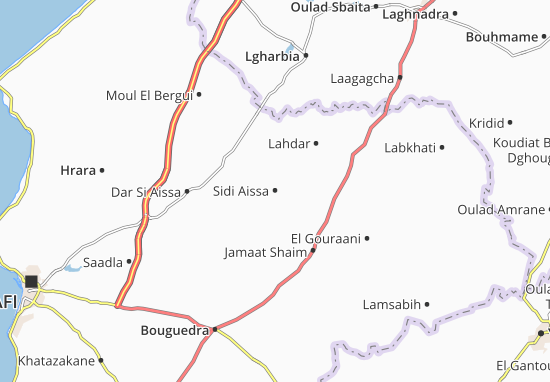 Karte Stadtplan Sidi Aissa