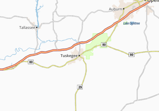 Mapa Tuskegee