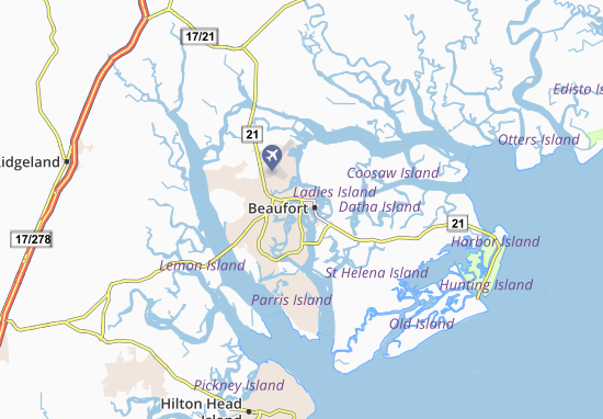 Mapa Beaufort