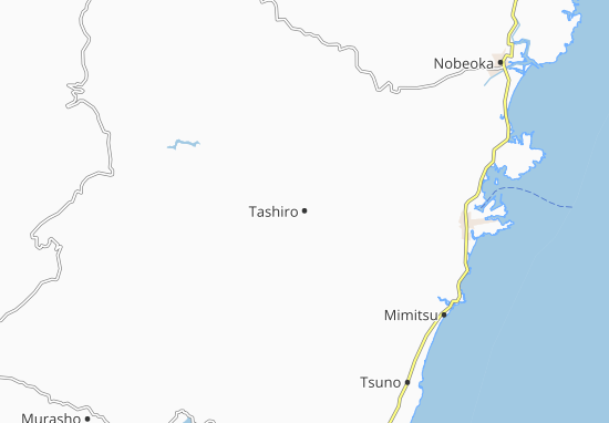 Karte Stadtplan Tashiro