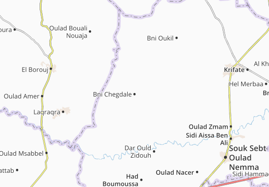 Kaart Plattegrond Bni Chegdale