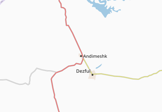 Andimeshk Map