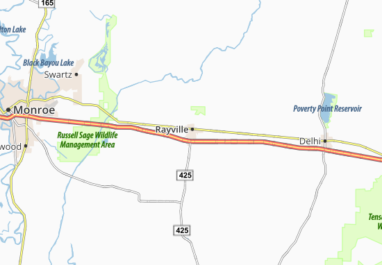 Rayville Map