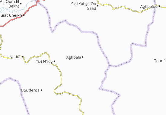 Mapa Aghbala