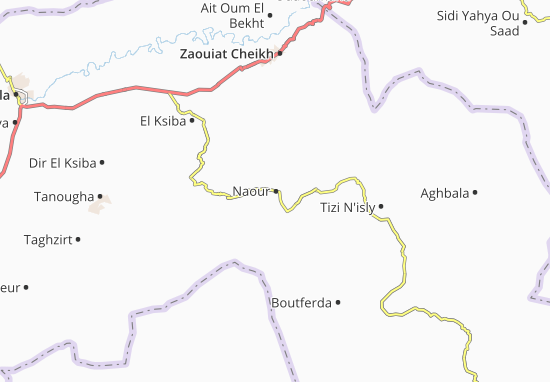 Mapa Naour