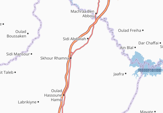 Skoura Lhadra Map