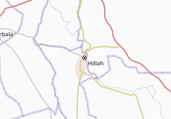 Karte Stadtplan Hillah