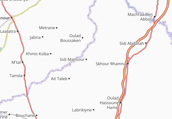 Kaart Plattegrond Sidi Mansour
