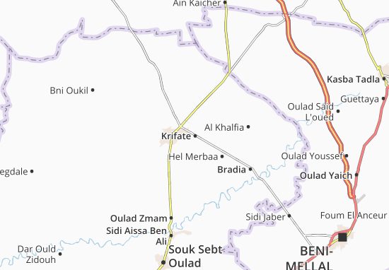 Karte Stadtplan Krifate