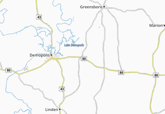 Mapa Prairieville