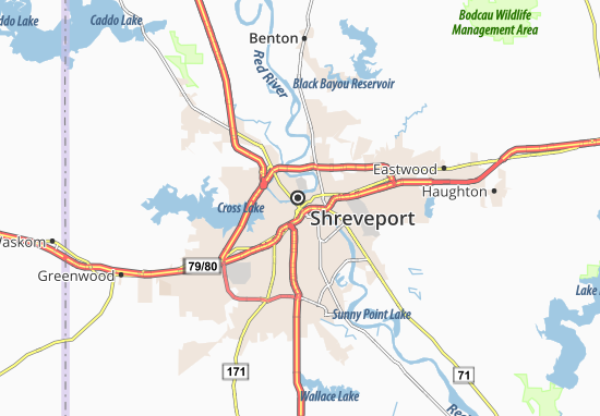 Carte-Plan Shreveport