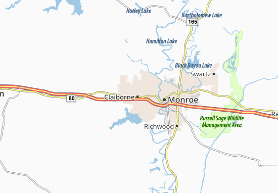 Claiborne Map