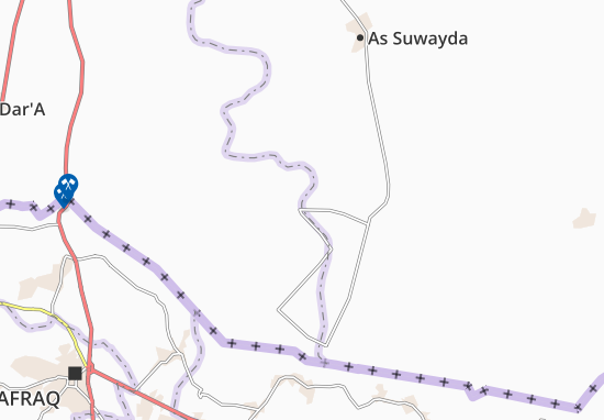 Karte Stadtplan Busra Ash Sham